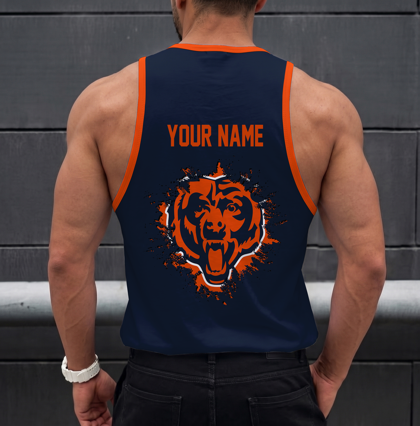FINAL SALE - NEW CUSTOMIZED NFL26 CCB CHICAGO BEARS UNISEX TANK TOP