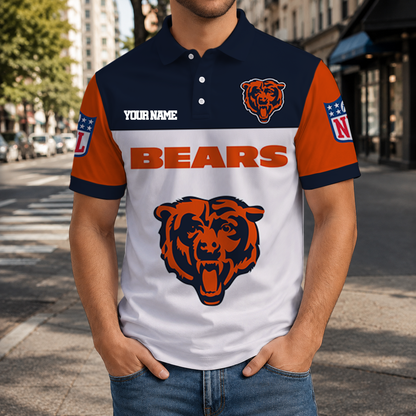 EXCLUSIVE  EDITION - NEW CUSTOMIZED NFL26 CCB CHICAGO BEARS T-SHIRT, POLO SHIRT, ZIP POLO SHIRT, SWEATSHIRT, HOODIE & ZIP HOODIE