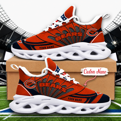 LIMITED EDITION - NEW CUSTOMIZED NFL26 CCB CHICAGO BEARS UNISEX MAX SOUL SHOES