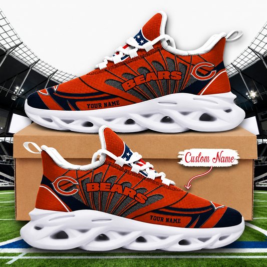 LIMITED EDITION - NEW CUSTOMIZED NFL26 CCB CHICAGO BEARS UNISEX MAX SOUL SHOES