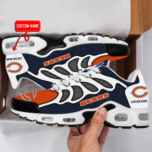 FLASH SALE - NEW CUSTOMIZED NFL26 CCB CHICAGO BEARS AIR MAX PLUS SNEAKERS