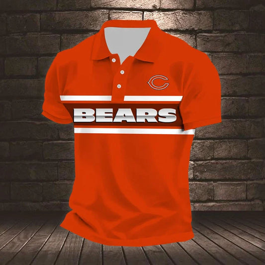 ELITE EDITION - NEW CUSTOMIZED NFL26 CCB CHICAGO BEARS POLO SHIRT, ZIP POLO SHIRT & T-SHIRTS