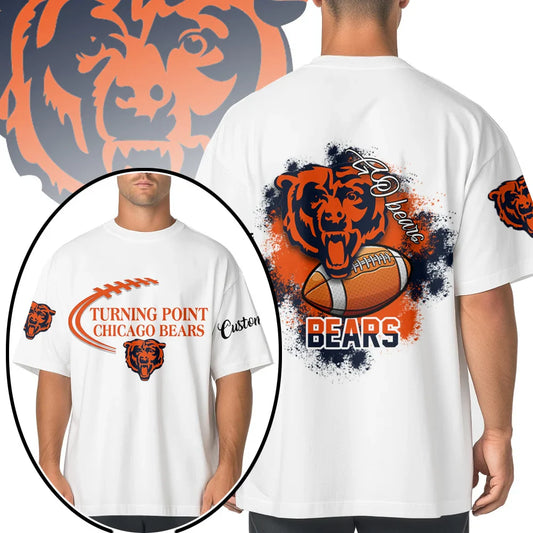 VIRAL EDITION - NEW CUSTOMIZED NFL26 CCB CHICAGO BEARS POLO SHIRT, ZIP POLO SHIRT & T-SHIRTS