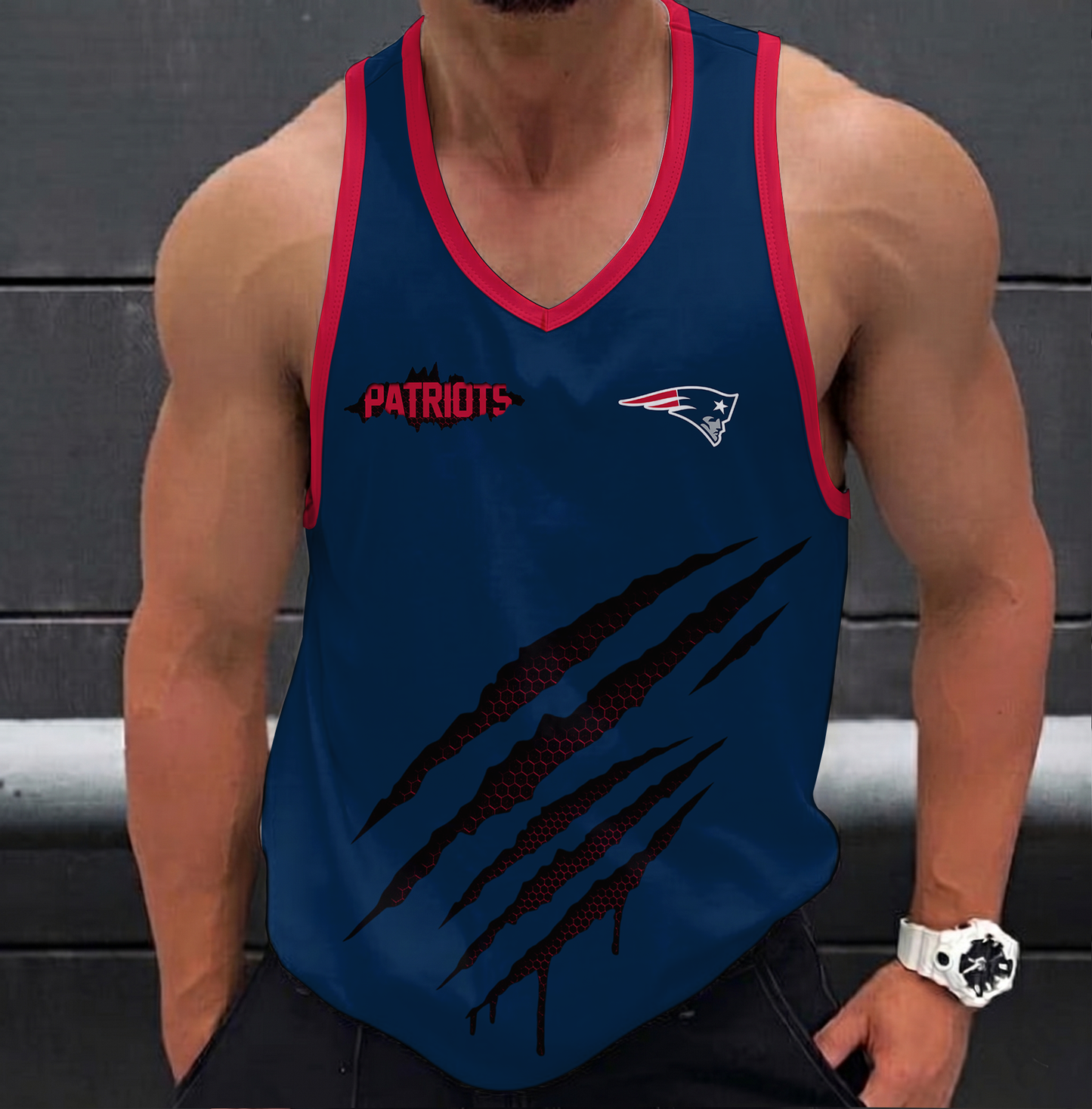 FINAL SALE - NEW CUSTOMIZED NFL27 NEP NEW ENGLAND PATRIOTS UNISEX TANK TOP