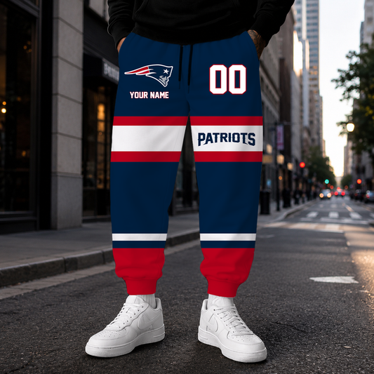 MEGA SALE - NEW CUSTOMIZED NFL27 NEP NEW ENGLAND PATRIOTS SWEATPANTS