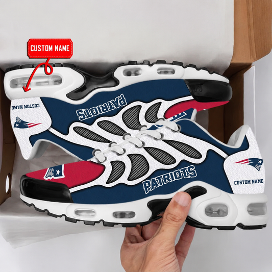 FLASH SALE - NEW CUSTOMIZED NFL27 NEP NEW ENGLAND PATRIOTS AIR MAX PLUS SNEAKERS
