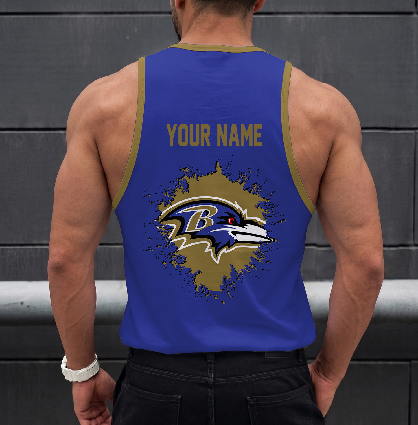FINAL SALE - NEW CUSTOMIZED NFL28 BTR BALTIMORE RAVENS UNISEX TANK TOP