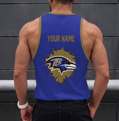 FINAL SALE - NEW CUSTOMIZED NFL28 BTR BALTIMORE RAVENS UNISEX TANK TOP