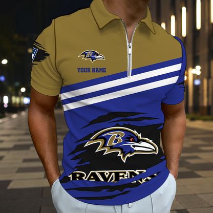 VIRAL EDITION - NEW CUSTOMIZED NFL28 BTR BALTIMORE RAVENS T-SHIRT, POLO SHIRT, ZIP POLO SHIRT, SWEATSHIRT, HOODIE & ZIP HOODIE