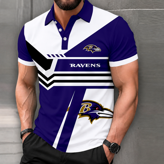 FINAL SALE - NEW CUSTOMIZED NFL28 BTR BALTIMORE RAVENS POLO SHIRT, ZIP POLO SHIRT & T-SHIRTS