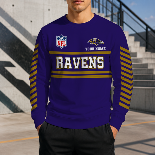 VIRAL EDITION - NEW CUSTOMIZED NFL28 BTR BALTIMORE RAVENS UNISEX SWEATSHIRT
