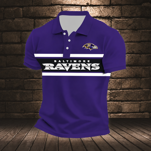 ELITE EDITION - NEW CUSTOMIZED NFL28 BTR BALTIMORE RAVENS POLO SHIRT, ZIP POLO SHIRT & T-SHIRTS