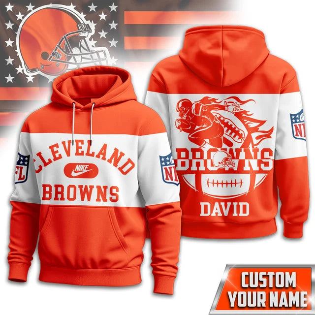 MEGA SALE - NEW CUSTOMIZED NFL29 CLB CLEVELAND BROWNS UNISEX T-SHIRT, POLO & HOODIE