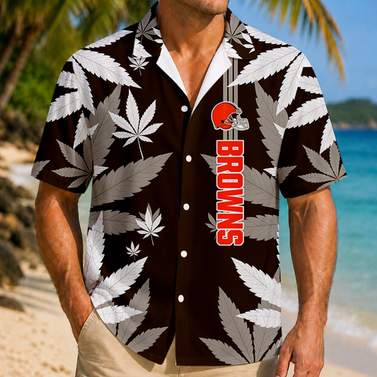 SPECIAL EDITION - NEW CUSTOMIZED NFL29 CLB CLEVELAND BROWNS UNISEX HAWAIIAN SHIRT