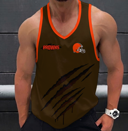 FINAL SALE - NEW CUSTOMIZED NFL29 CLB CLEVELAND BROWNS UNISEX TANK TOP