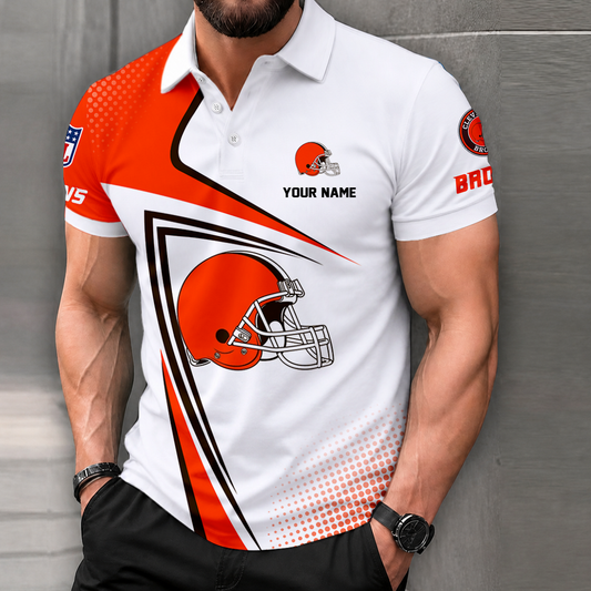 VIRAL EDITION - NEW CUSTOMIZED NFL29 CLB CLEVELAND BROWNS T-SHIRT, POLO SHIRT, ZIP POLO SHIRT, SWEATSHIRT, HOODIE & ZIP HOODIE
