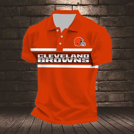ELITE EDITION - NEW CUSTOMIZED NFL29 CLB CLEVELAND BROWNS POLO SHIRT, ZIP POLO SHIRT & T-SHIRTS