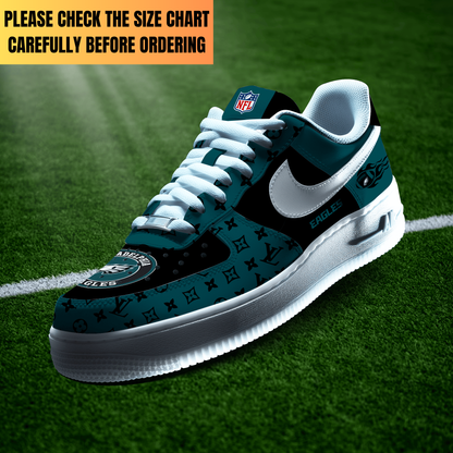 EXCLUSIVE  EDITION - NEW CUSTOMIZED NFL02 PPE PHILADELPHIA EAGLES AF1 SHOES
