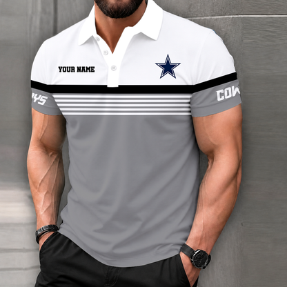 LIMITED EDITION - NEW CUSTOMIZED NFL21 DCB DALLAS COWBOYS POLO SHIRT