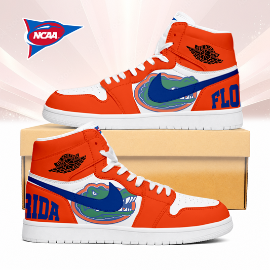 LIMITED EDITION - NEW CUSTOMIZED NCAA FBS30 FLG FLORIDA GATORS AIR JORDAN SNEAKERS