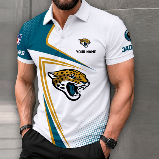 VIRAL EDITION - NEW CUSTOMIZED NFL30 JSJ JACKSONVILLE JAGUARS T-SHIRT, POLO SHIRT, ZIP POLO SHIRT, SWEATSHIRT, HOODIE & ZIP HOODIE