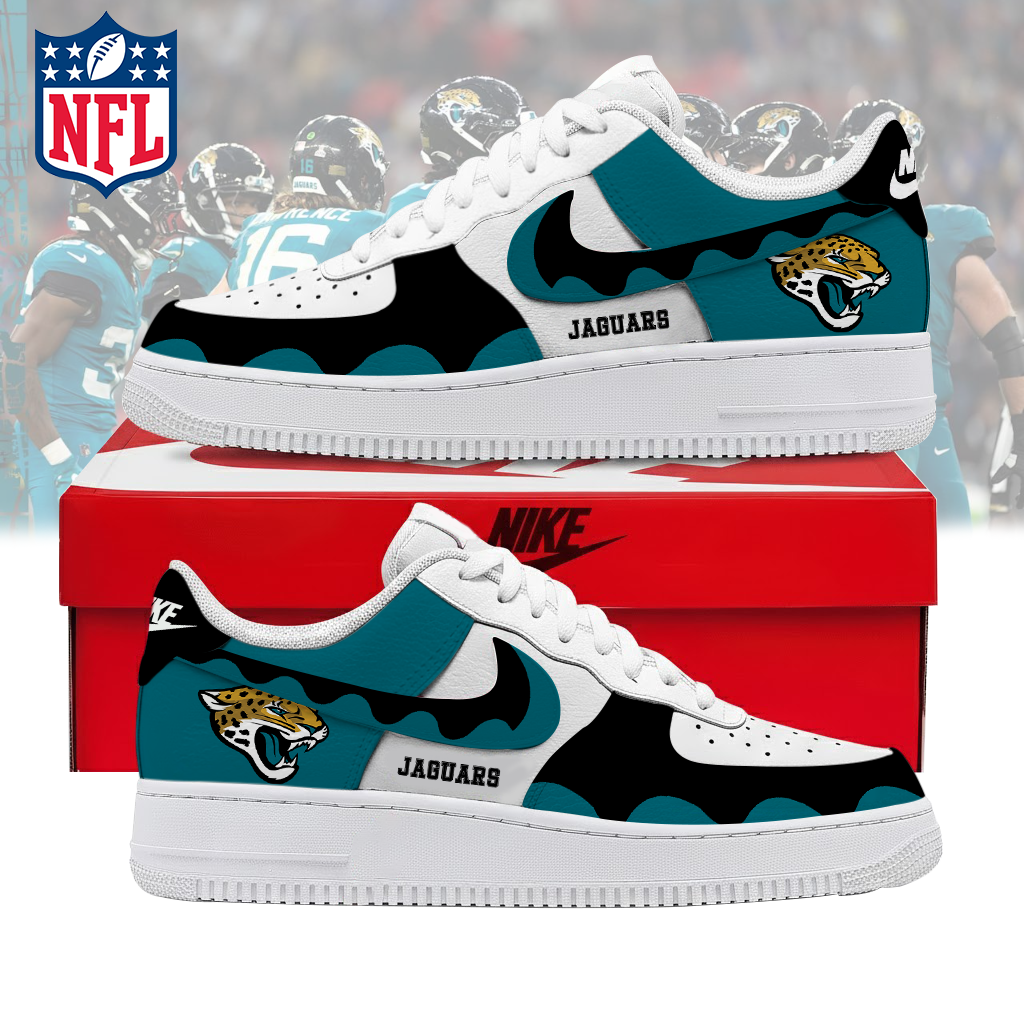 LIMITED EDITION- NEW CUSTOMIZED NFL30 JSJ JACKSONVILLE JAGUARS AF1 SNEAKERS