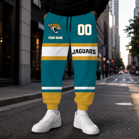 MEGA SALE - NEW CUSTOMIZED NFL30 JSJ JACKSONVILLE JAGUARS SWEATPANTS