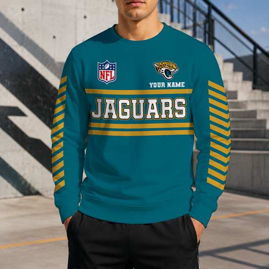 VIRAL EDITION - NEW CUSTOMIZED NFL30 JSJ JACKSONVILLE JAGUARS UNISEX SWEATSHIRT