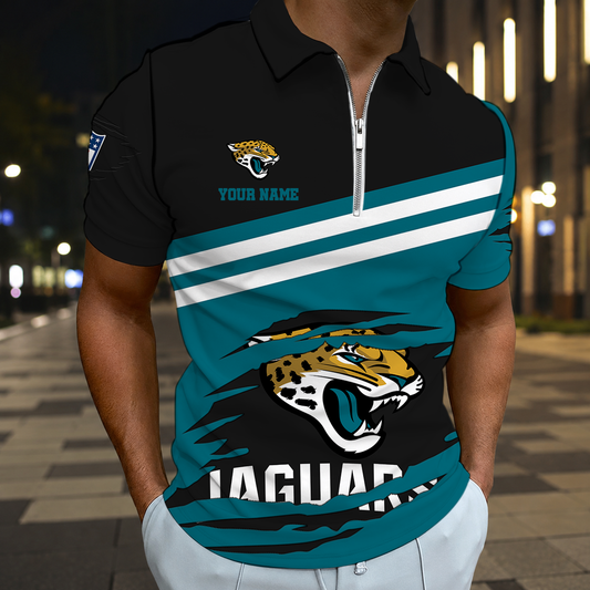 VIRAL EDITION - NEW CUSTOMIZED NFL30 JSJ JACKSONVILLE JAGUARS T-SHIRT, POLO SHIRT, ZIP POLO SHIRT, SWEATSHIRT, HOODIE & ZIP HOODIE