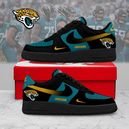 LIMITED EDITION - NEW CUSTOMIZED NFL30 JSJ JS JAGUARS AF1 SNEAKERS