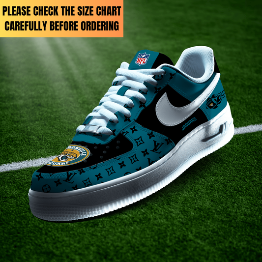 EXCLUSIVE  EDITION - NEW CUSTOMIZED NFL30 JSJ JACKSONVILLE JAGUARS AF1 SHOES