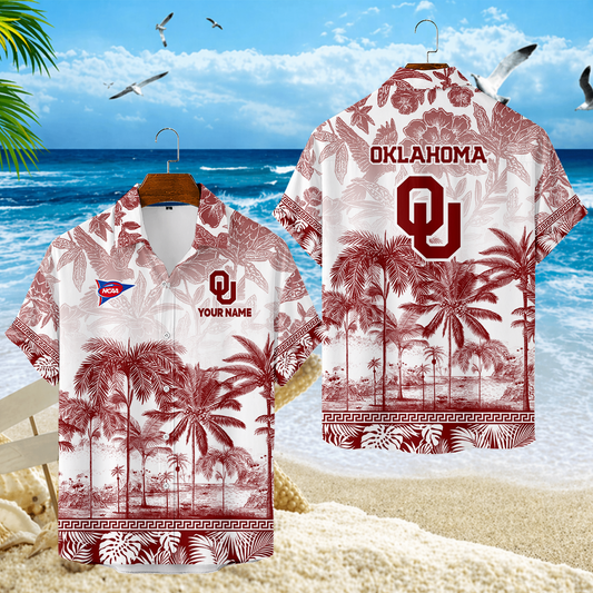 LIMITED EDITION - NEW CUSTOMIZED FBS31 OUS OKLAHOMA SOONERS UNISEX HAWAIIAN SHIRT