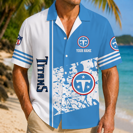LIMITED EDITION - NEW CUSTOMIZED NFL31 TST TENNESSEE TITANS UNISEX HAWAIIAN SHIRT