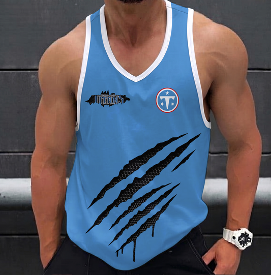 FINAL SALE - NEW CUSTOMIZED NFL31 TST TENNESSEE TITANS UNISEX TANK TOP