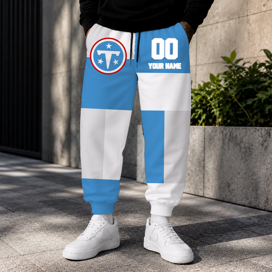 ELITE EDITION - NEW CUSTOMIZED NFL31 TST TENNESSEE TITANS SWEATPANTS