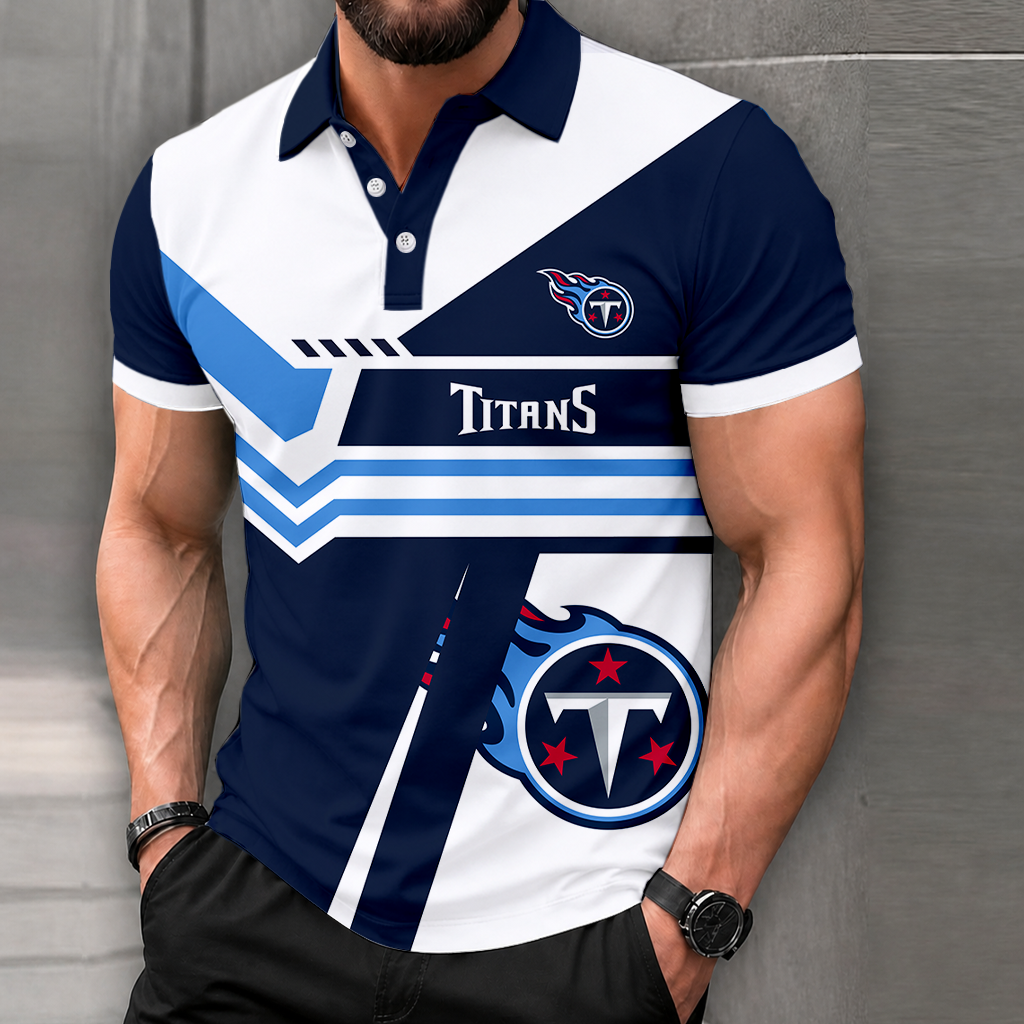 FINAL SALE - NEW CUSTOMIZED NFL31 TST TENNESSEE TITANS POLO SHIRT, ZIP POLO SHIRT & T-SHIRTS