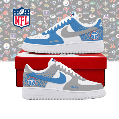 FLASH SALE - NEW CUSTOMIZED NFL31 TST TENNESSEE TITANS AF1 SHOES