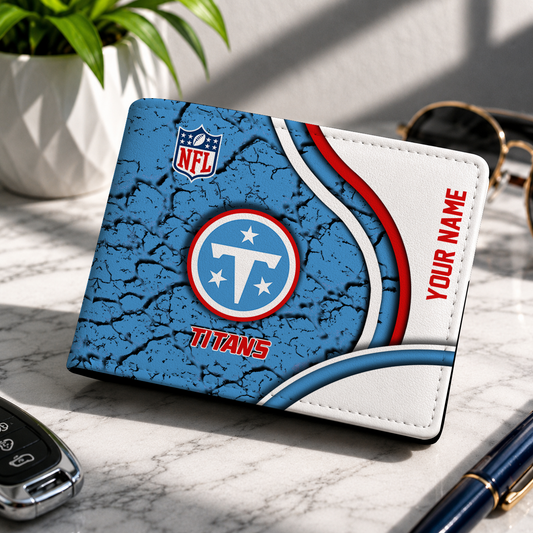 MEGA SALE - NEW CUSTOMIZED NFL31 TST TN TITANS LEATHER WALLET