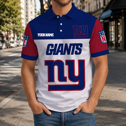 EXCLUSIVE  EDITION - NEW CUSTOMIZED NFL32 NYG NEW YORK GIANTS T-SHIRT, POLO SHIRT, ZIP POLO SHIRT, SWEATSHIRT, HOODIE & ZIP HOODIE