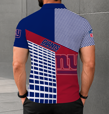 LIMITED EDITION - NEW CUSTOMIZED NFL32 NYG NEW YORK GIANTS POLO SHIRT