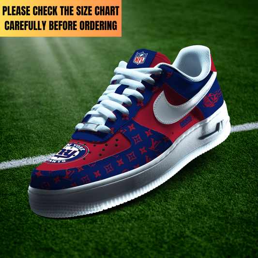 EXCLUSIVE  EDITION - NEW CUSTOMIZED NFL32 NYG NEW YORK GIANTS AF1 SHOES