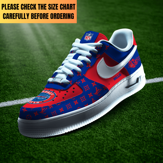 EXCLUSIVE  EDITION - NEW CUSTOMIZED NFL03 BFB BUFFALO BILLS AF1 SHOES