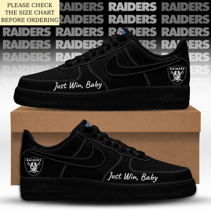 LIMITED EDITION - NEW CUSTOMIZED NFL07 LVR LAS VEGAS RAIDERS AF1 SHOES